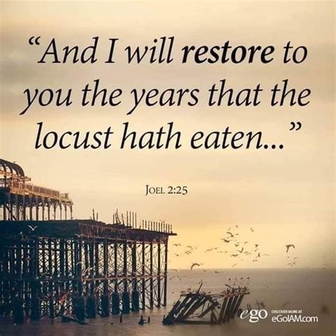 Restitution is a biblical concept, and there are passages in both Old and New Testaments that reveal the mind of God on this subject. . God will restore 7 times what the enemy has stolen verse